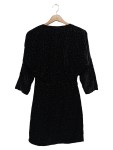 Vorschaubild 2 von & OTHER STORIES Cocktailkleid Damen 34/XS Schwarz Samt Wickelkleid Elegant