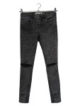 Vorschaubild 1 von High Waist Destroyed Jeans Damen Grau W30/38/M Meliert