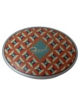 Vorschaubild 1 von Schmuckschatulle Oval Braun Vintage Metall Geometrisch