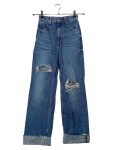 Vorschaubild 1 von Damen Jeans Straight Leg W24/32/XXS Blau High Waist Ripped Casual