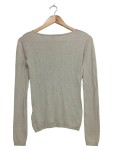 Vorschaubild 2 von Damen Pullover Gr. 34/XS Beige V-Ausschnitt Klassisch