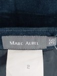 Vorschaubild 3 von Damen Faltenrock Gr. 36/S Blau Cord Klassisch Elegant Midirock