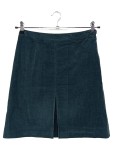 Vorschaubild 1 von Damen Faltenrock Gr. 36/S Blau Cord Klassisch Elegant Midirock