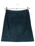 Vorschaubild 2 von Damen Faltenrock Gr. 36/S Blau Cord Klassisch Elegant Midirock