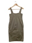 Vorschaubild 2 von Damen Etuikleid Gr. 34/XS Beige Klassisch Elegant Baumwolle Business