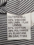 Vorschaubild 4 von Damen Blazer Schwarz Gr. 38;M Klassisch Elegant Leinen Viskose