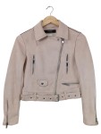 Vorschaubild 1 von Damen Lederjacke Bikerjacke Rosa Gr. 34;XS Modisch