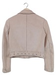 Vorschaubild 2 von Damen Lederjacke Bikerjacke Rosa Gr. 34;XS Modisch