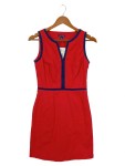 Vorschaubild 1 von Damen Etuikleid Gr. 32/XXS Rot Elegant Preppy