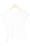Vorschaubild 1 von Kinder T-Shirt Kapuze Gr. 164 Weiß Gestreift Casual Basic