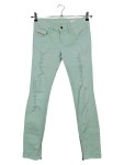 Vorschaubild 1 von Damen Destroyed Jeans W25 Grün Casual Slim Fit Ripped