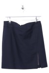 Vorschaubild 1 von Damen A-Linienrock Dunkelblau Gr. 40/L Business Elegant mit Schlitz