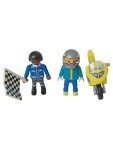 Vorschaubild 1 von Spielfiguren-Set Rennfahrer Motorrad Mehrfarbig Kinder Spielzeug