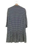 Vorschaubild 2 von Damen Blusenkleid Gr. 36/S Blau Grafisch Modern Minikleid