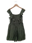 Vorschaubild 1 von Abendkleid Damen 36/S Grün Elegant Seide Rüschen