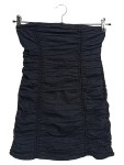 Vorschaubild 1 von Freizeitkleid Damen XXS 32 Schwarz Bandeau Minikleid Baumwolle