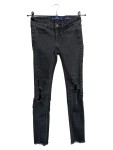 Vorschaubild 1 von Damen Destroyed Jeans W24 L26 Grau Super Skinny Crop
