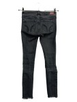 Vorschaubild 2 von Damen Destroyed Jeans W24 L26 Grau Super Skinny Crop