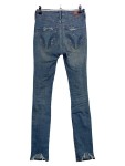 Vorschaubild 2 von Damen Jeans Straight Leg W24/L30 Blau Distressed Casual