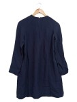 Vorschaubild 2 von Damen Blusenkleid Gr. 34/XS Blau Viskose Tunikakleid Klassisch Elegant