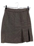 Vorschaubild 1 von Damen Minirock Gr. 42/XL Braun Fischgrätenmuster Herbst/Winter