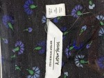 Vorschaubild 4 von Bluse Damen Gr. 34/XS Schwarz Viskose Blumenmuster Elegant Knopf