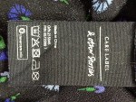 Vorschaubild 5 von Bluse Damen Gr. 34/XS Schwarz Viskose Blumenmuster Elegant Knopf