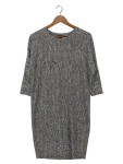 Vorschaubild 1 von Blusenkleid Damen Gr. 34/XS Grau Minimalistisch Elegant Midikleid