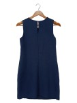 Vorschaubild 2 von Etuikleid Damen Gr. 34/XS Blau Elegant Business mit Schnalle