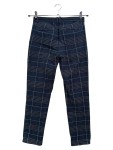 Vorschaubild 2 von Damen Stoffhose Kariert Blau Gr. W24/32/XXS Klassisch Elegant