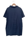 Vorschaubild 2 von Damen Blusenkleid Gr. 38/M Blau Cupro Baumwolle Klassisch Elegant