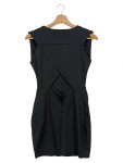 Vorschaubild 2 von Damen Etuikleid Gr. 34/XS Schwarz Elegant Minimalistisch Business