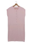 Vorschaubild 1 von Blusenkleid Rosa Gr. 38/M Elegant Uni Damen Kleid