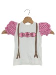 Vorschaubild 1 von T-Shirt Kinder Mädchen Gr. 68 Weiß Pink Trachten Lausmadl