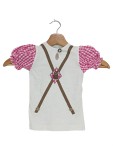 Vorschaubild 2 von T-Shirt Kinder Mädchen Gr. 68 Weiß Pink Trachten Lausmadl