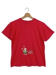 Vorschaubild 1 von Kinder T-Shirt Gr. 140 Rot mit Bär Blumen Stickerei Casual