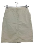 Vorschaubild 1 von Damen Bleistiftrock Gr. 36 S Beige Baumwolle Klassisch Elegant Midirock