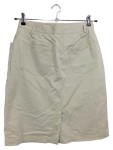 Vorschaubild 2 von Damen Bleistiftrock Gr. 36 S Beige Baumwolle Klassisch Elegant Midirock