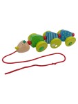 Vorschaubild 1 von Nachziehspielzeug Raupe Holz Mehrfarbig Motorikspielzeug Baby Kleinkind