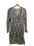 Vorschaubild 1 von Cocktailkleid Damen Gr. 36/S Grau Abstrakt Elegant Vintage