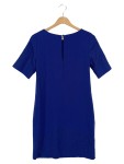 Vorschaubild 2 von Damen Etuikleid Gr. 32/XXS Blau Elegant mit Cut-Outs