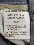 Vorschaubild 4 von Nine in the Morning Damen Skinny Hose Gr. W27/36 Grau Biker-Style