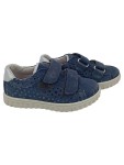 Vorschaubild 1 von Kinder Sneaker low Gr. 25 Blau Klettverschluss Leder