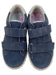 Vorschaubild 2 von Kinder Sneaker low Gr. 25 Blau Klettverschluss Leder