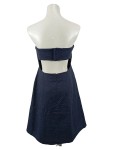 Vorschaubild 2 von Blusenkleid Damen 40/L Blau Elegant Strukturmuster