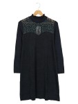 Vorschaubild 1 von Damen Spitzenkleid Gr. 36/S Schwarz Elegant Vintage Langarm
