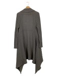 Vorschaubild 2 von SABATIER Damen Strickjacke Grau XS Rippstrick Elegant