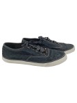 Vorschaubild 1 von Sneaker low Damen 41 Schwarz Fell-Optik Schleife Gold-Akzente
