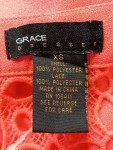 Vorschaubild 3 von Damen Freizeitkleid 34;XS Rot Casual Lochmuster Ärmellos