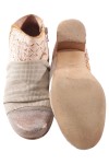 Vorschaubild 3 von Damen Stiefelette Gr. 35 Beige Elegant Vintage Modisch Lochmuster Reißverschluss